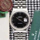 1980 Rolex Datejust Black Dial - Complete Set & RSC Card
