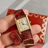 Cartier Tank 'Must De' Breguet Dial With Box and Hangtag