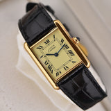 1993 Cartier Must De Tank Roman Dial - Complete Set