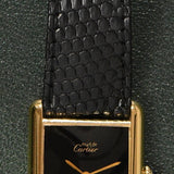 Cartier Tank Must De Cartier Black Dial With Box
