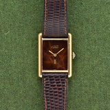 Cartier Must De Tank Brown Marble Dial
