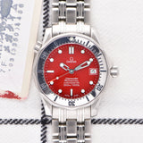 1999 Omega Seamaster 300M Red Marui Edition - Box & Papers