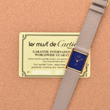 Cartier Must De Tank 'Lapis' Blue Dial - Box & Papers