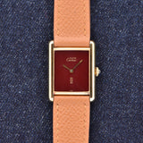 Cartier Must De Tank Bordeaux Dial