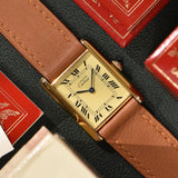 Cartier Tank 'Must De' Lemon Roman Complete Set