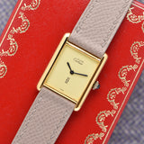Cartier Must De Tank Lemon Dial - Box & Papers