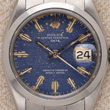 1969 Rolex Date Blue Brushed Dial - c&i Bracelet