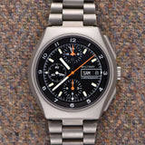 1985 Tutima Military Chronograph - Papers & Manual **MINT**