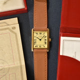 Cartier Tank 'Must De' Lemon Roman Complete Set