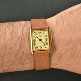 Cartier Tank 'Must De' Lemon Roman Complete Set