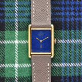 Cartier Must De Tank 'Lapis' Blue Dial - Box & Papers