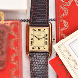 Cartier Must De Tank Roman - Complete Set