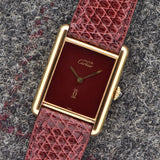 Cartier Must De Tank Bordeaux Dial
