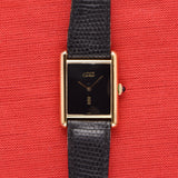 Cartier Tank Must De Cartier Black Dial - Original Strap & Buckle