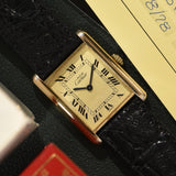 1978 Cartier Tank 'Must De' Lemon Roman Complete Set - Original Owner