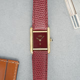 Cartier Must De Tank Bordeaux Dial