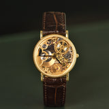 1998 Universal Genève Ref. 151.11.662 Skeleton 18K Gold Complete Set