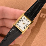 Bucherer Tank Jumbo 18k Solid Gold