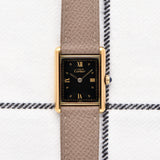 Cartier Must De Tank Black Gilt Dial