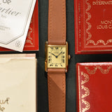 Cartier Tank 'Must De' Lemon Roman Complete Set