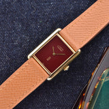 Cartier Must De Tank Bordeaux Dial