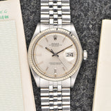 1972 Rolex Datejust Silver Dial - Box & Papers
