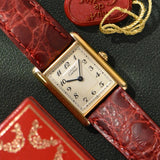 Cartier Tank 'Must De' Breguet Dial With Box and Hangtag