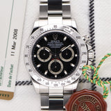 (Pending) 2008 Rolex Daytona Black Dial - Box & Papers
