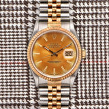 MINT 1990 Rolex Datejust Two-Tone Tropical - Box & Papers