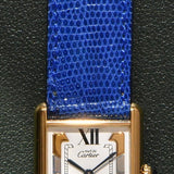 NOS 1996 Cartier Tank Must De Cartier Tri-Metal Roman Complete Set **UNWORN**