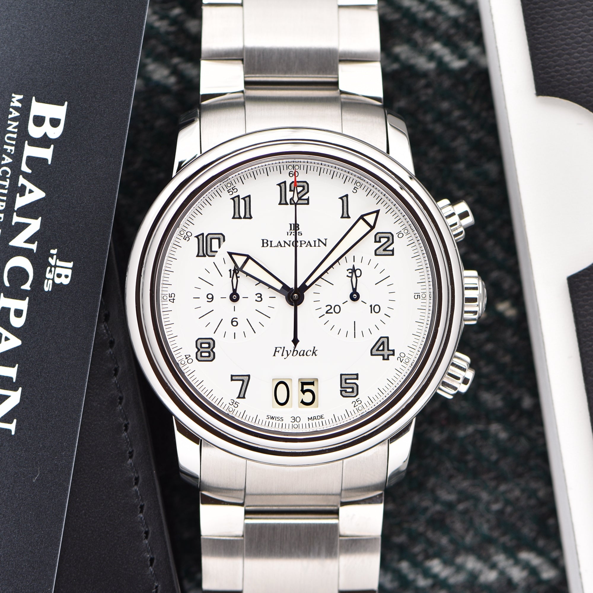 Blancpain Leman Flyback Big Date Limited To 100 Box Papers