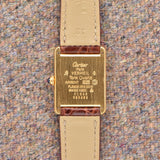 Cartier Must De Tank Black Gilt Dial - With Box