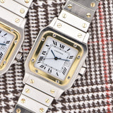 Cartier Santos Carree Two-Tone