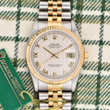 1996 Rolex Datejust Two-Tone Pyramid Dial - Green Tag