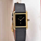 Cartier Must De Tank Black Dial - With Box