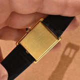 Bucherer Tank Jumbo 18k Solid Gold
