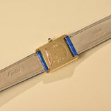 NOS 1996 Cartier Tank Must De Cartier Tri-Metal Roman Complete Set **UNWORN**