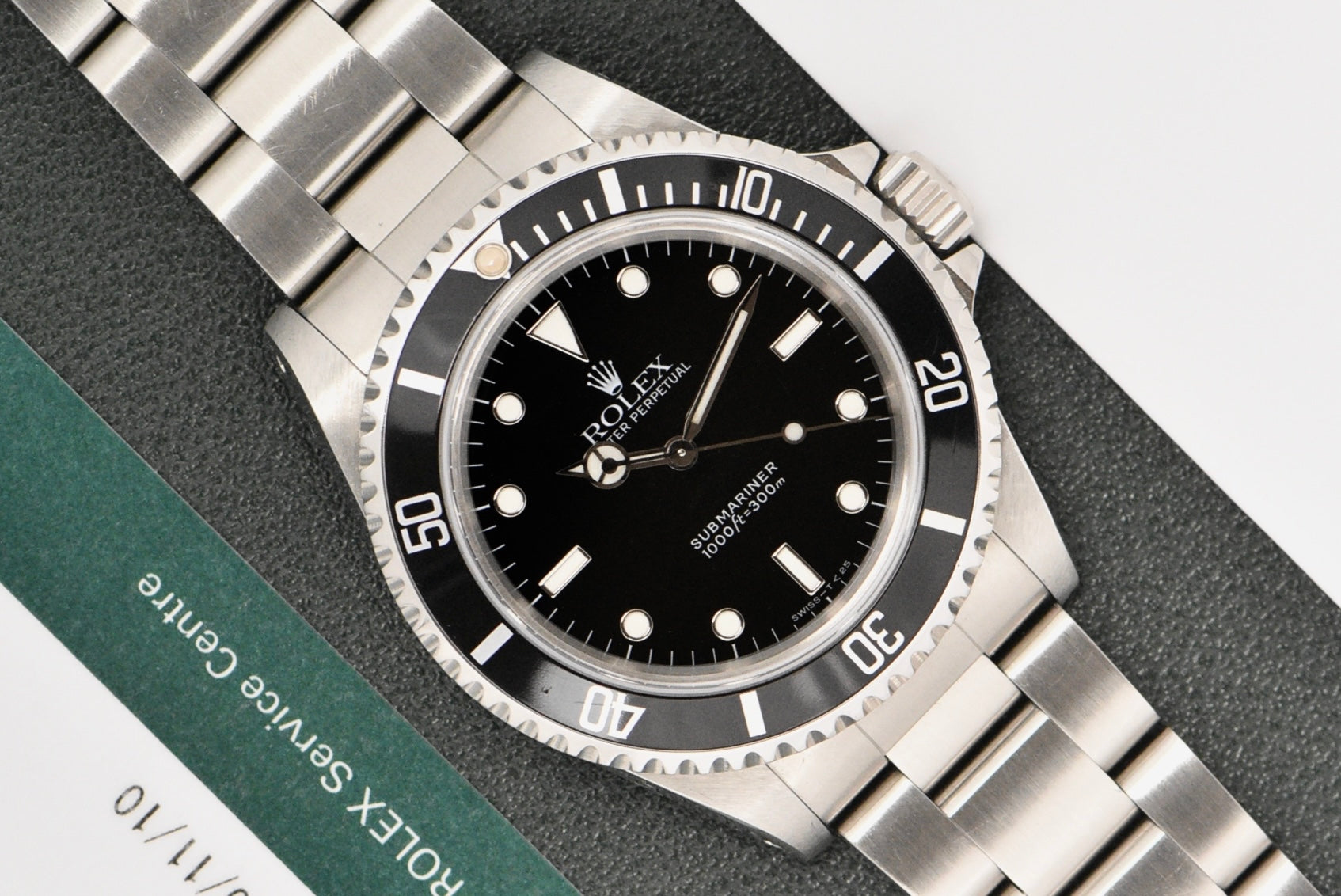 1997 Rolex Submariner 14060 With Rolex Service Certificate