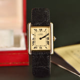 1978 Cartier Tank 'Must De' Lemon Roman Complete Set - Original Owner