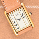 Cartier Must De Tank Ivory Column Roman Dial - Rare Matte Dial