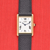 Cartier Must De Tank Raised Roman Dial