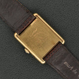 Cartier Tank 'Must De' Lemon Roman Complete Set - Rare Brazilian Hallmark