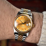 MINT 1990 Rolex Datejust Two-Tone Tropical - Box & Papers