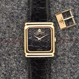 Baume & Mercier Alligator Print Dial - 18k Gold