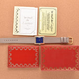 Cartier Must De Tank 'Lapis' Blue Dial - Box & Papers