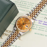 MINT 1990 Rolex Datejust Two-Tone Tropical - Box & Papers