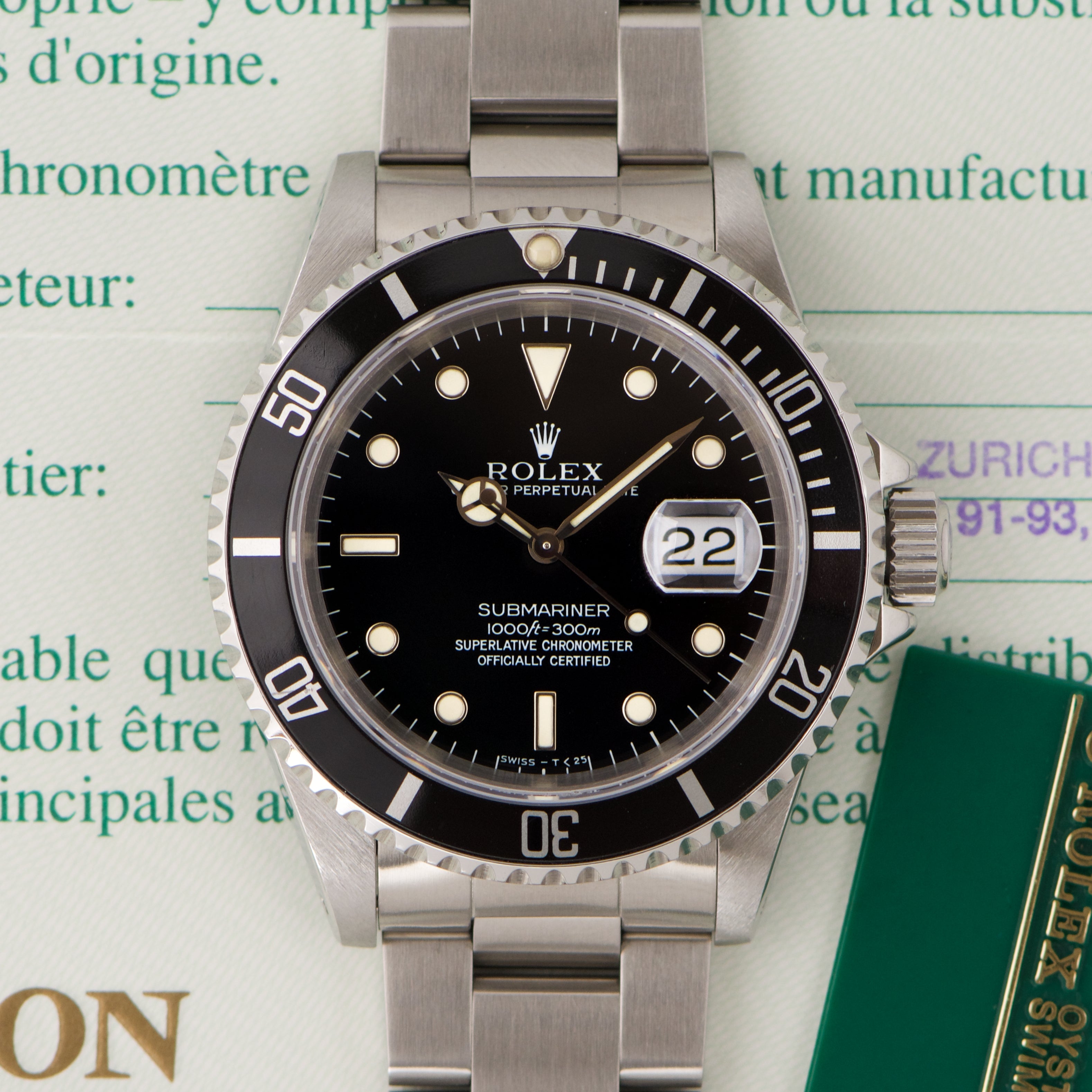 1990 rolex submariner 16610 best sale