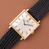 1960s Omega Square Tank Solid 14k Gold (Ref. D6624)
