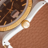 1991 Rolex Datejust Two Tone Black Dial - Box & Papers (Ref. 16233)