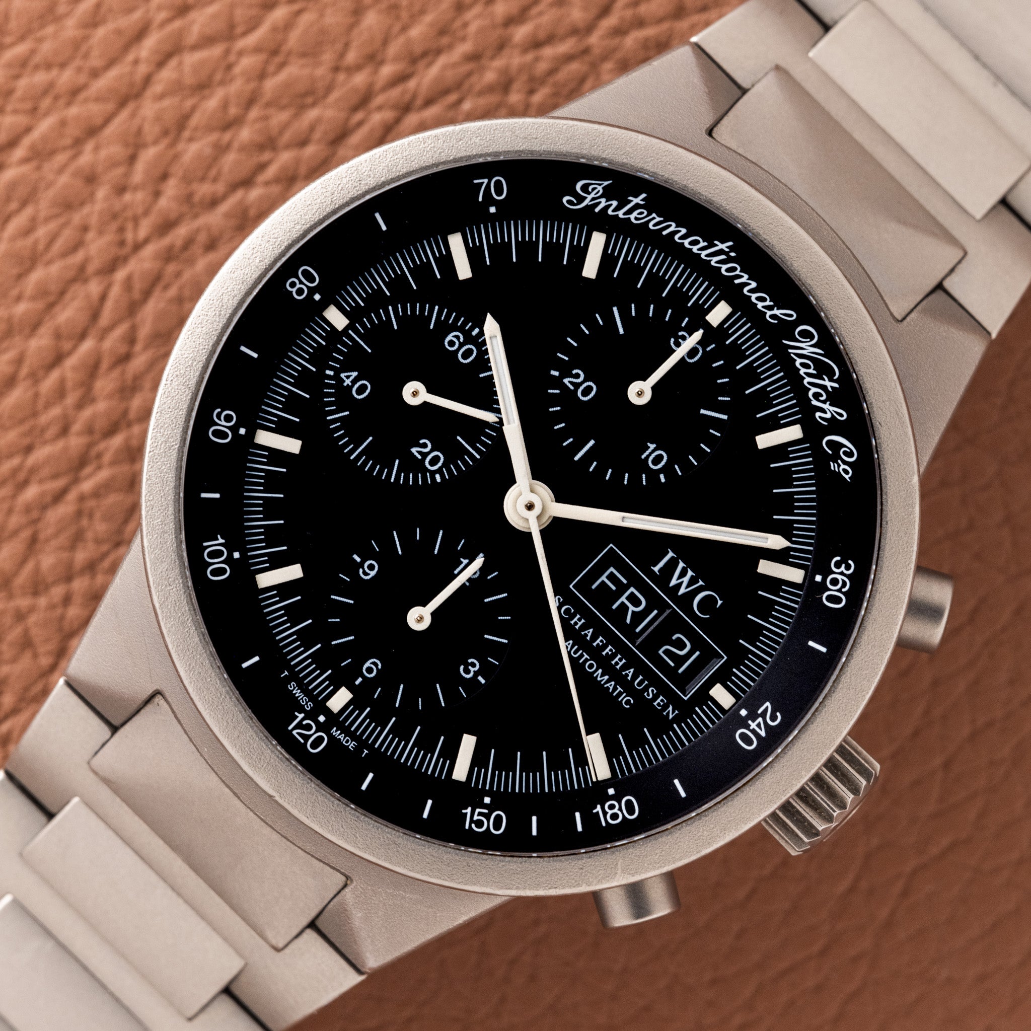 IWC GST Chronograph Titanium (Ref. IW370704) – Huntington Company